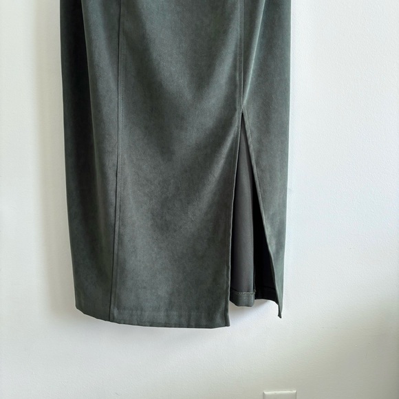 Vintage Sleeveless Green Fitted Midi Dress - Picture 6 of 9